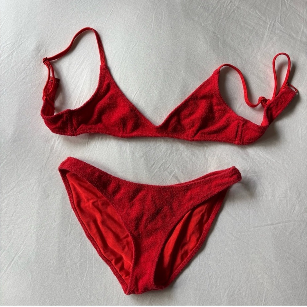 Triangl Swimwear Red Bra Set
